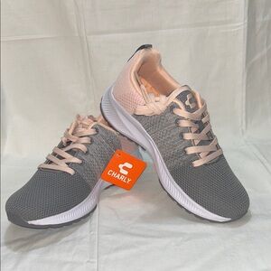 Charly Trote Women’s Running Sneakers/Running Shoes Gray/Pink Sz 7 NEW